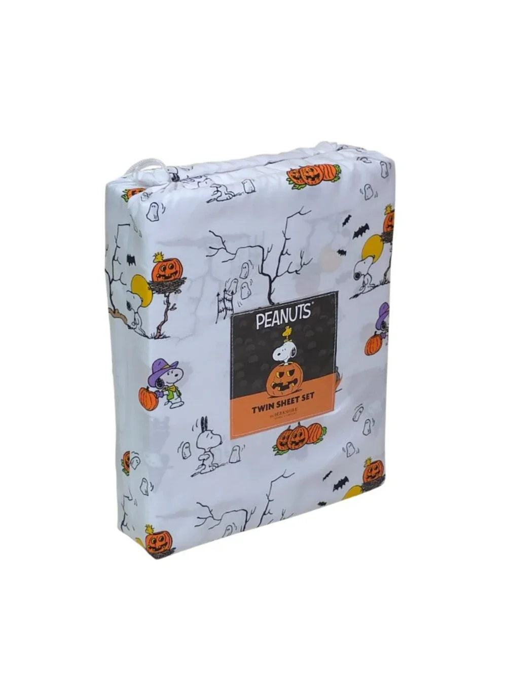 Peanuts Halloween Twin Sheet Set By Berkshire Snoopy Pumpkin Ghosts Spooky